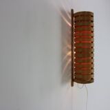 Swedish design pine veneer wall sonce by Hans Agne Jakobsson for Ellysett