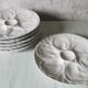 Ensemble de 6 assiettes Pillivuyt porcelaine blanche