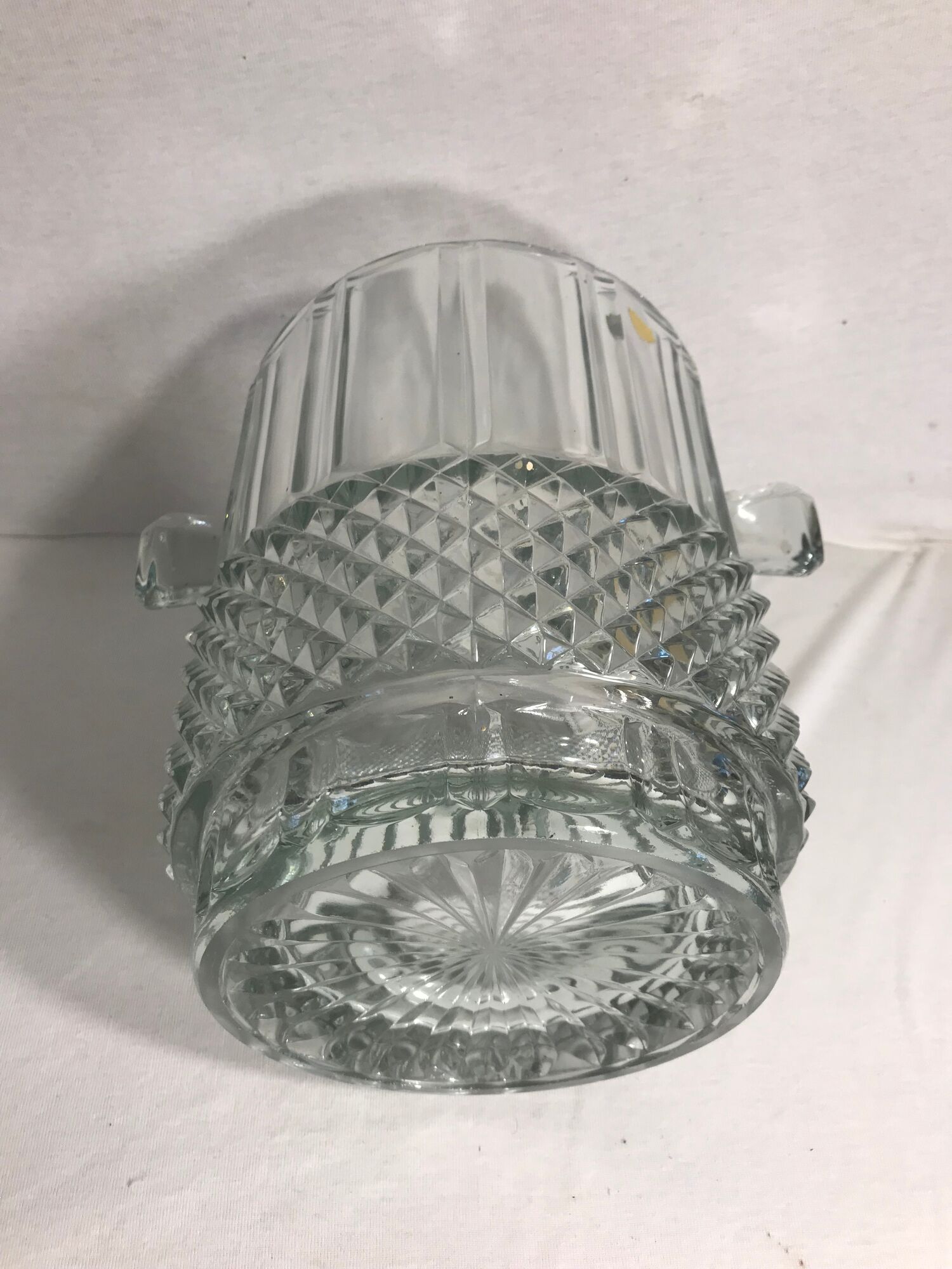 Old glass mold bohemian bar vintage crystal champagne bucket