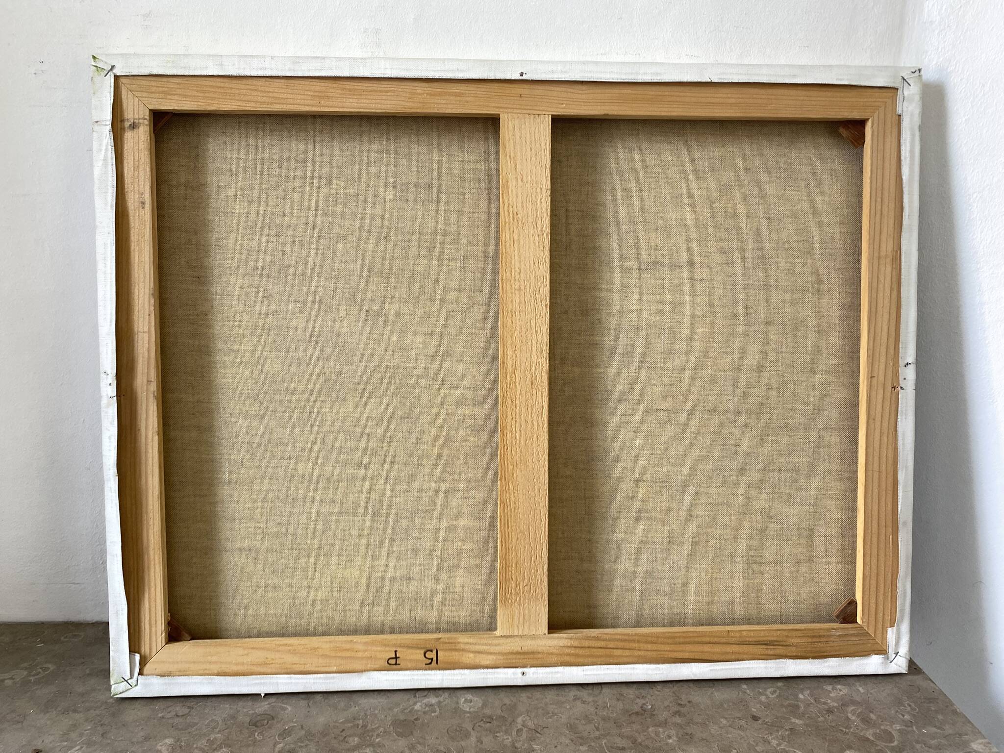 Green landscape signed in 2005