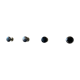 4 patères vintage en métal