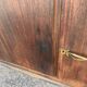 Asymmetrical antique Art Deco sideboard in rosewood veneer.