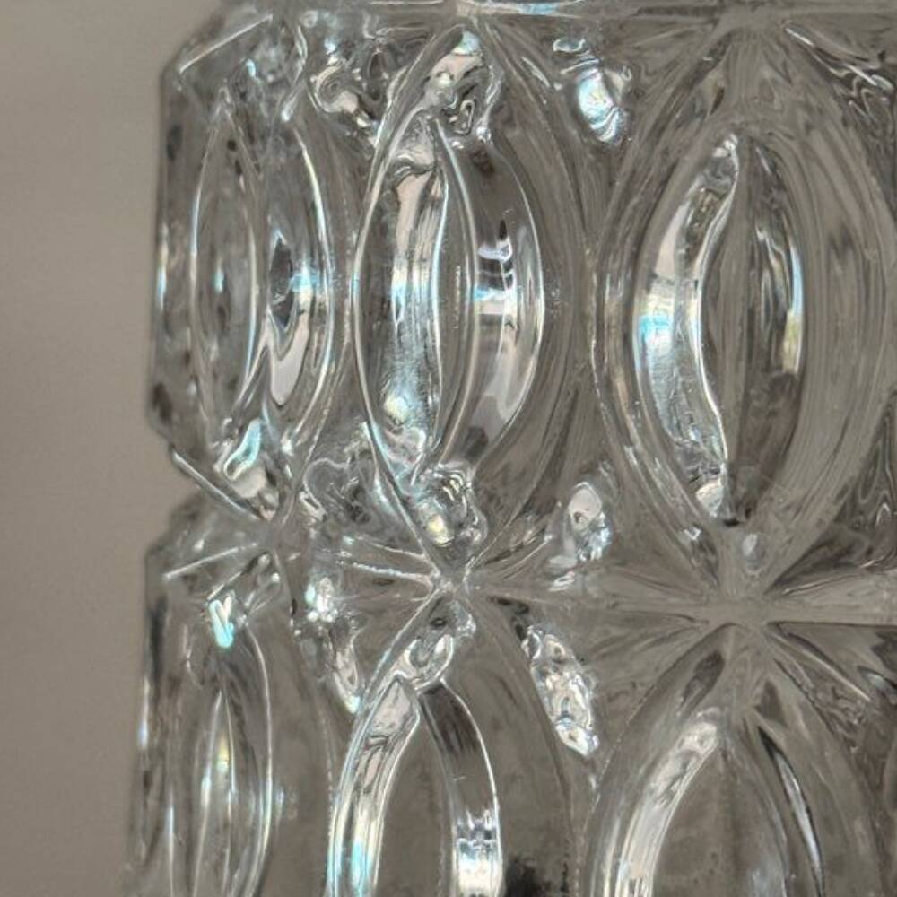 Vintage wall light / ceiling light in Bakelite and glass - 1960s