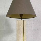 Lampe vintage en marbre et en laiton