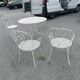 Antique garden furniture in full metal iron