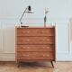 Commode au design scandinave vintage rénovée, années 60