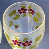 Non-selfish night service - art nouveau - hand-decorated satin blown crystal