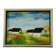 Original Swedish oil on canvas from the mid-century "Houses" - Vintage and framed