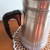 Ancienne cafetière complète en aluminium le trèfle manche bakélite