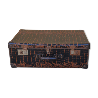 Vintage imitation crocodile case