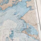 Map of Finistère and the Gulf of Morbihan, west coast of France, 1981