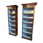 Set of 2 open bookcases