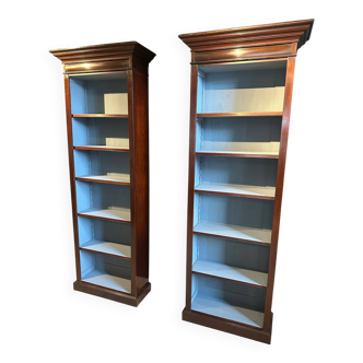 Set of 2 open bookcases