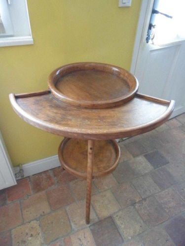 Barbière table de toilette bois courbé