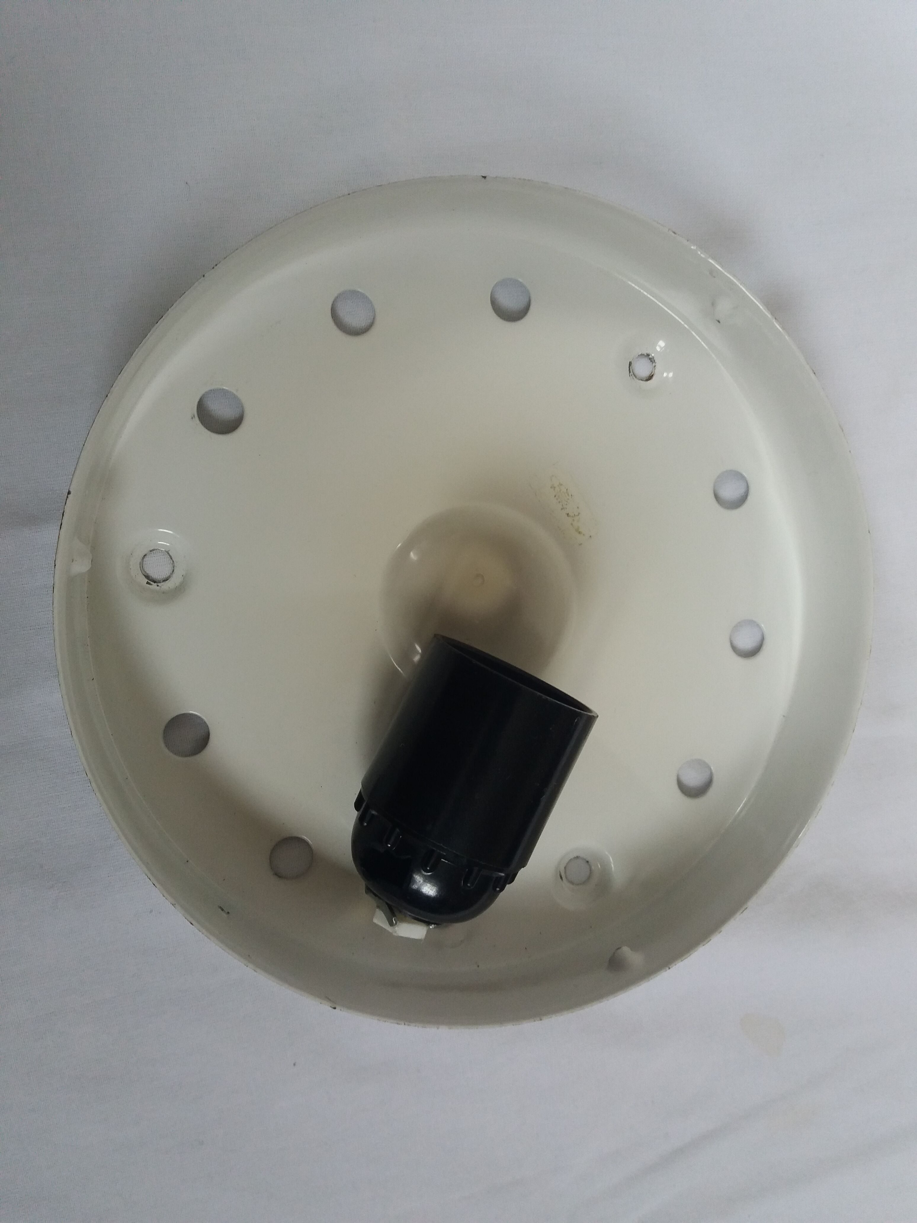 Molded glass wall lamp