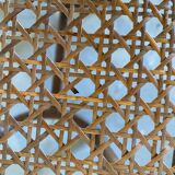 Louis XVI style caned piano stool