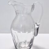 Vintage Transparent Crystal Pitcher Attr. to Baccarat