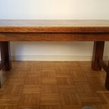 Solid blond oak coffee table