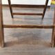 Vintage wooden folding chair with 1960 rattan seat and back