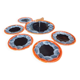 Orange Vallauris cheese set