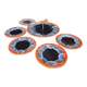 Vallauris orange cheese set