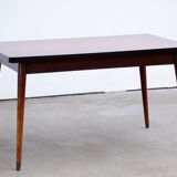 Scandinavian mahogany dining table 1960
