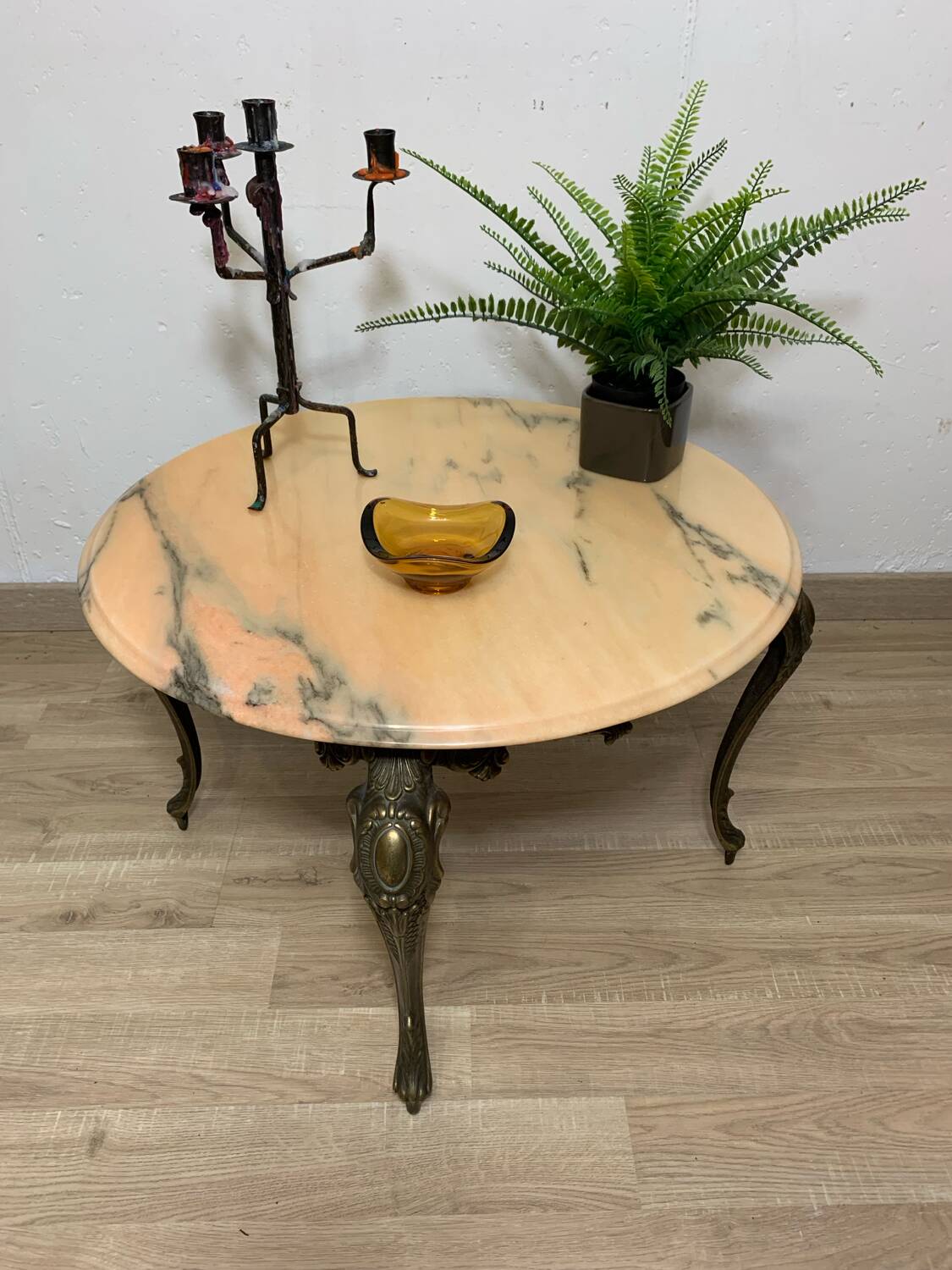 70's marble coffee table