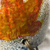 Stoneware lamp with wool shade