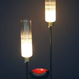 60's year lamppost with empty black and red ceramic pocket