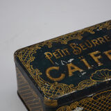 Two boxes metal small butter and coffee Caiffa