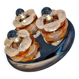 Murano glass ceiling lamp by Albano Poli for Poliarte 1970s