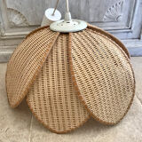 Suspension flower in rattan canning 1970