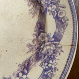 Two plates serve lavender-colored iron earth.