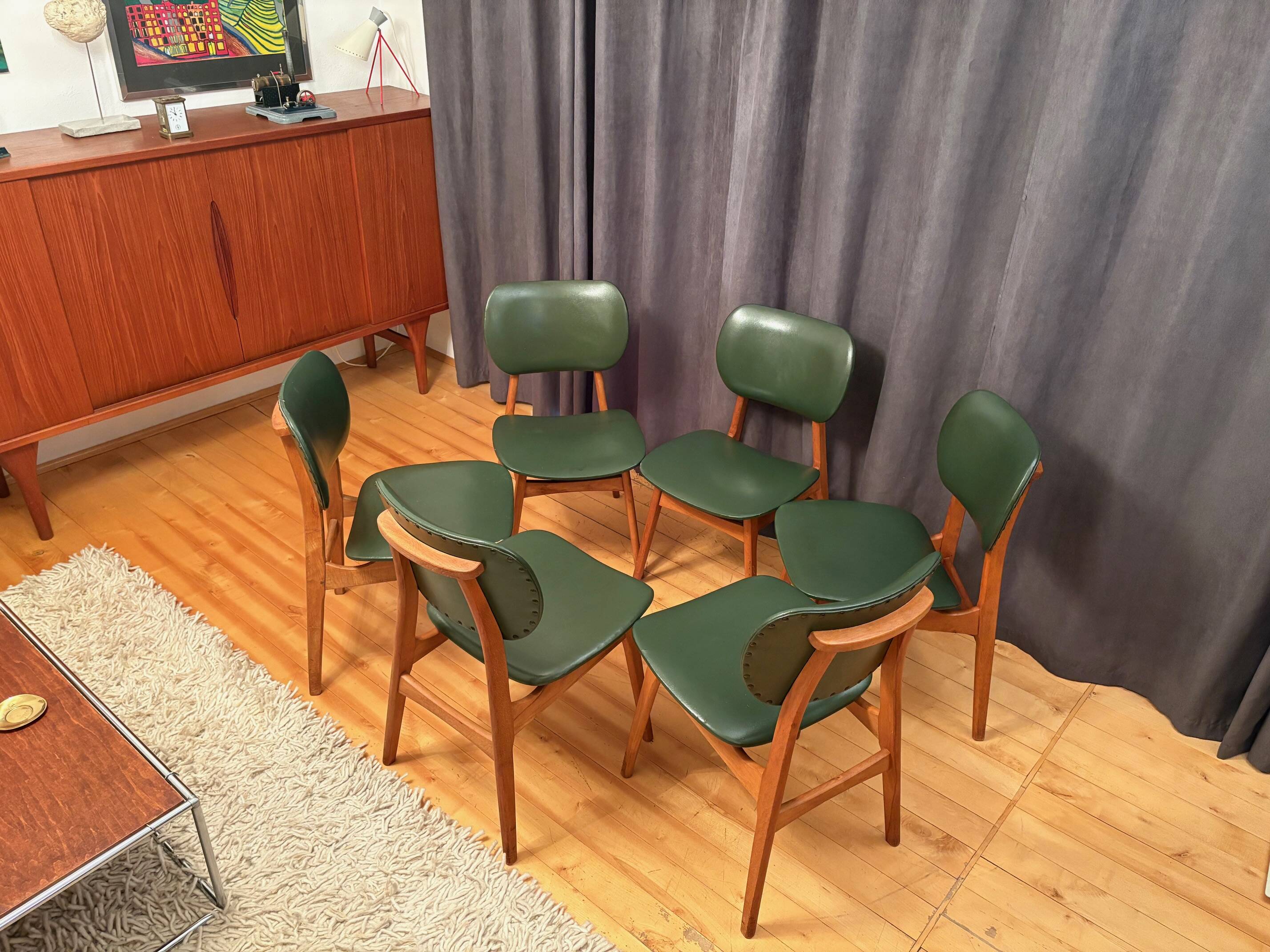 Set of six chairs, 1960s