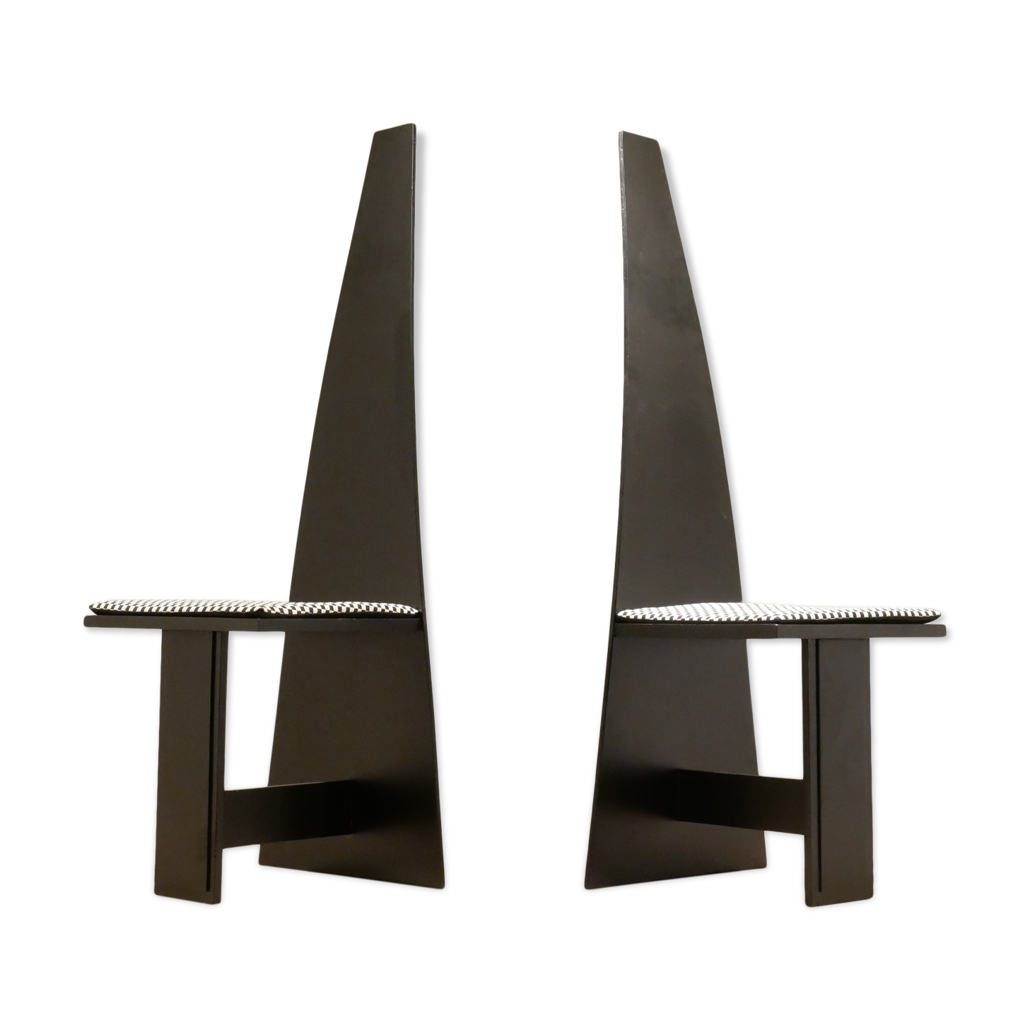Set of 2 x chairs of corridor modernists Plywood lacquered, 1930 s