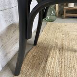 matte black bistro chair with a patina