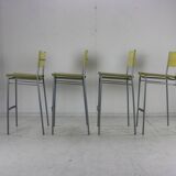 Set of four barstools by Tito Agnoli for Pierantonio Bonacina