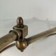Brass and opaline art deco swing swivel wall lamp