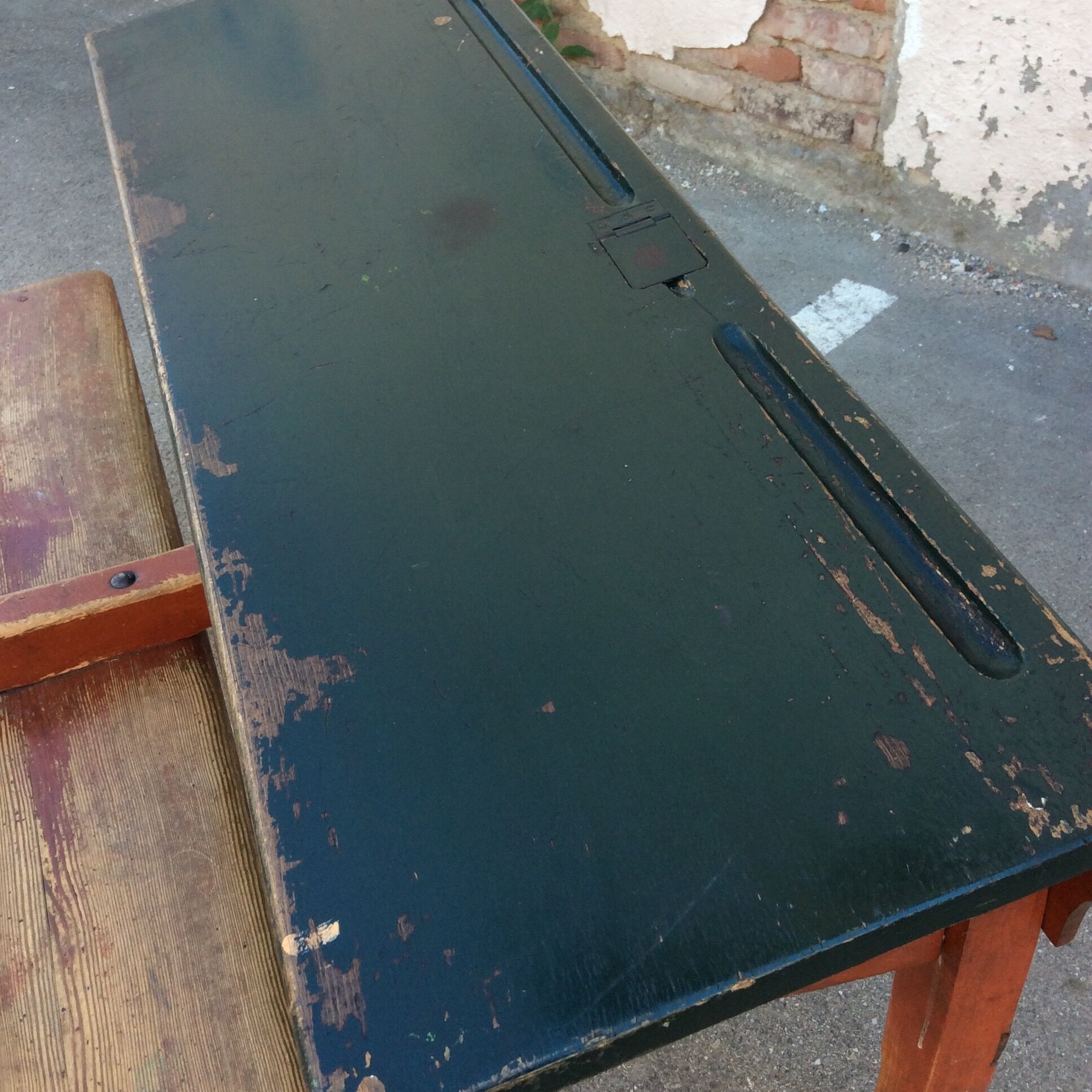 vintage desk mid-century Schoolboy's office