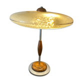 Glass and wood lamp 1930