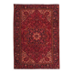 1960s Vintage Persian Handmade Wool Cotton Red Area Rug  242x339