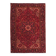 1960s Vintage Persian Handmade Wool Cotton Red Area Rug  242x339