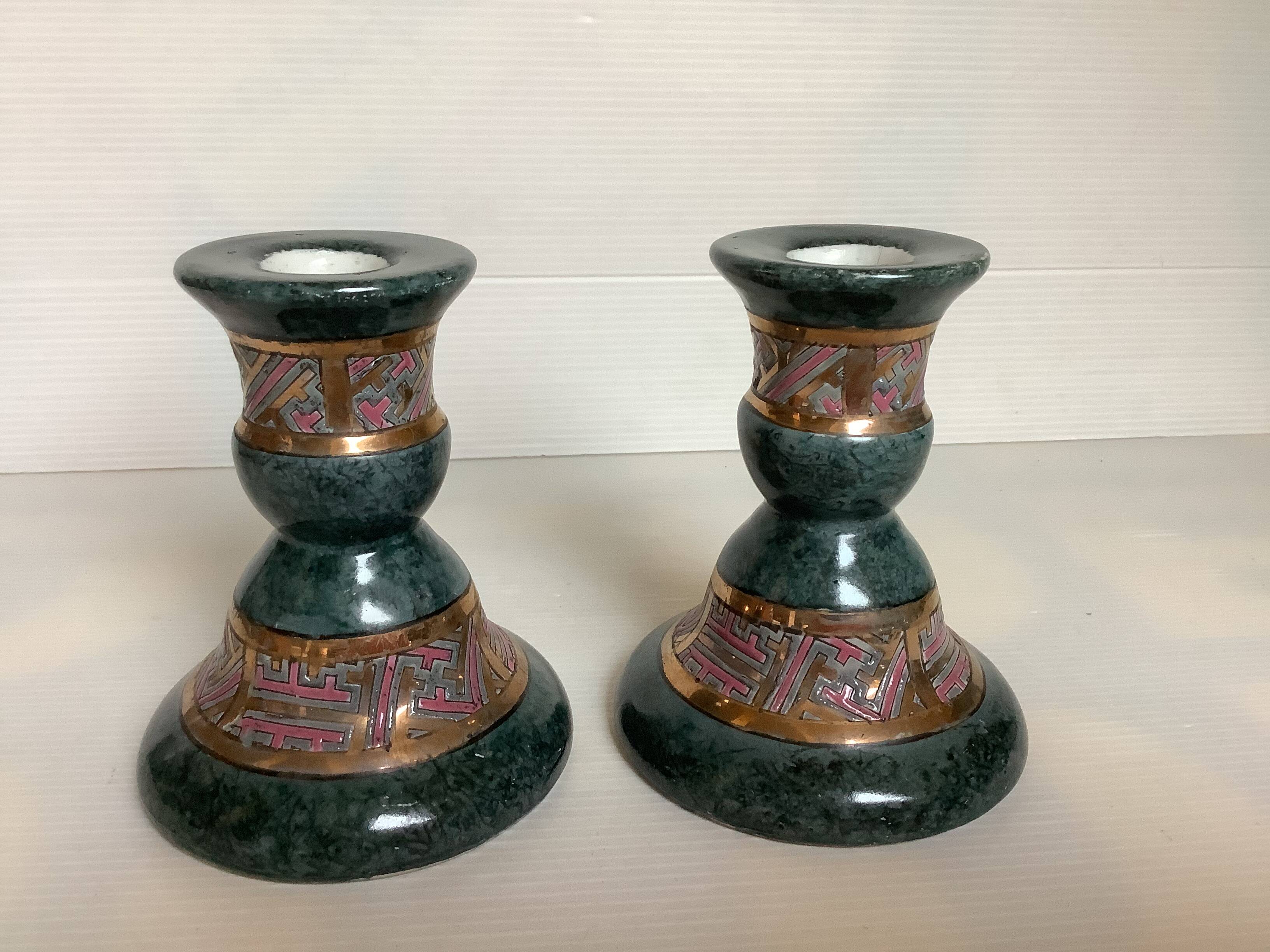 Pair of candlesticks from the 80s