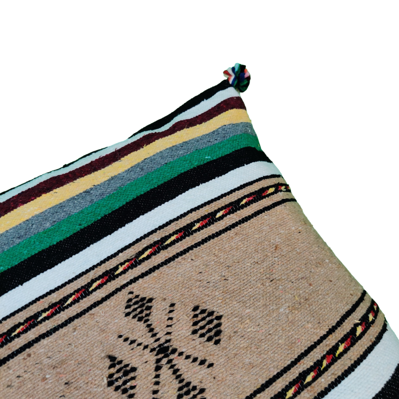 Coussin marocain multicolore