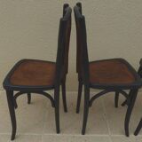 4 old Luterma bistro chairs with patterned seats – Completely refurbished