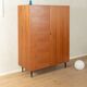 Elegant wardrobe from the 1960s in teak veneer