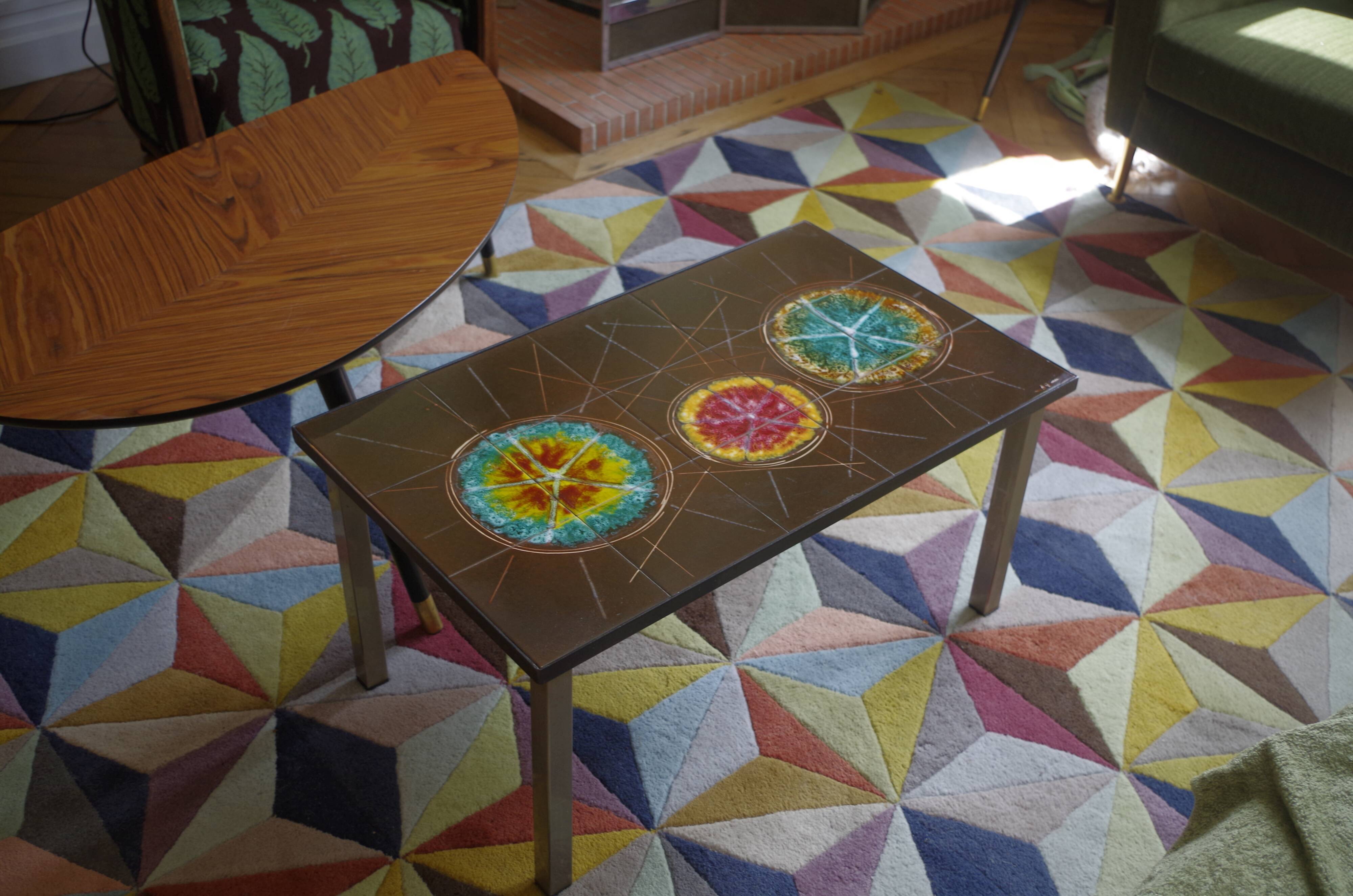 Seventies ceramic coffee table