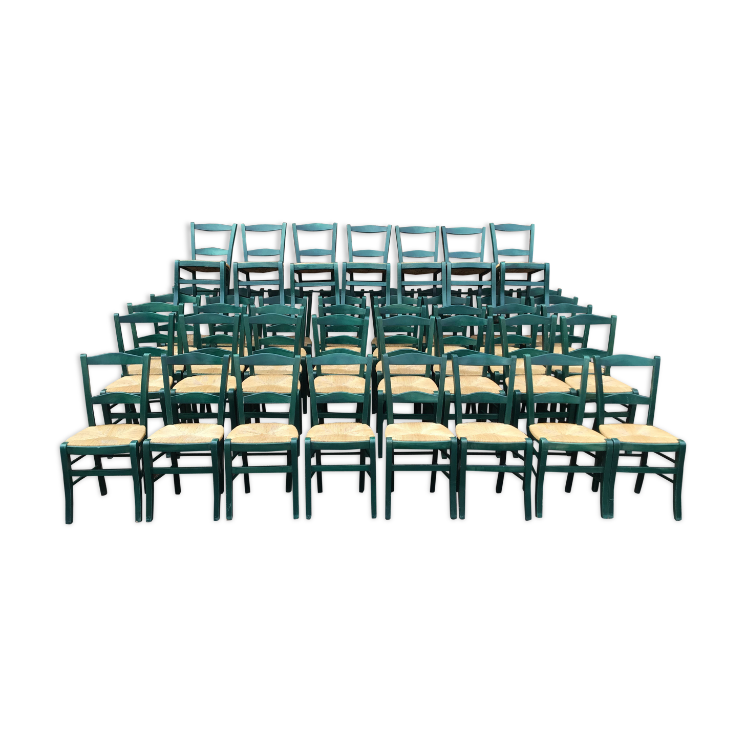 Lot de 70 chaises bistrot restaurant vintage