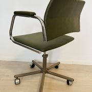 Vintage Fern Grey Office Arm Chair from Kovona Model K-380 from Czech 1970’s