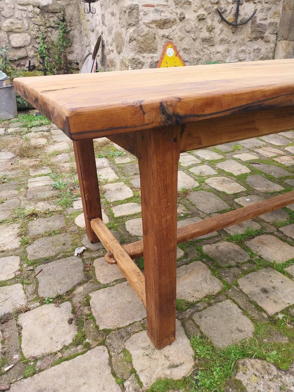 Antique oak farmhouse table